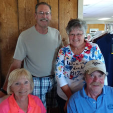 2nd Flight Winners from left to right: 
Dorry Peterson, Ron Speirs, Mary Speirs & Scott Peterson